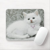 Tapis De Souris Chaton blanc (Avec souris)