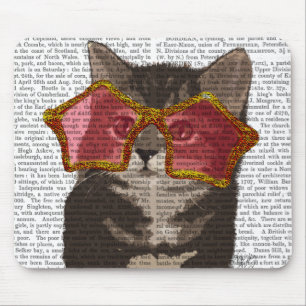 Tapis De Souris Chaton dans des lunettes de soleil d'étoile
