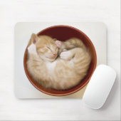 Tapis De Souris Chaton de sommeil (Avec souris)
