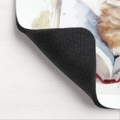 Tapis de souris chaton lisant mignon (Coin)