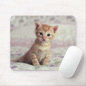 Tapis De Souris Chaton minuscule de gingembre (Avec souris)