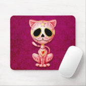 Tapis De Souris Chaton rose de sucre de zombi (Avec souris)