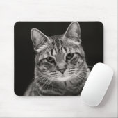 Tapis De Souris Chaton tigré noir (Avec souris)