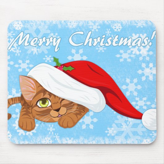 Tapis De Souris Chaton vacances (Devant)