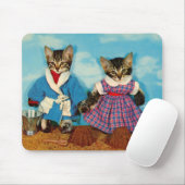 Tapis De Souris chatons à table sur la plage RPPC (Avec souris)