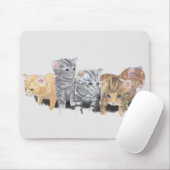 Tapis De Souris Chatons adorables (Avec souris)