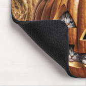 Tapis De Souris Chatons Dans Citrouille d'Halloween (Coin)
