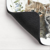 Tapis De Souris Chatons d'aquarelle en Fleur sauvage (Coin)