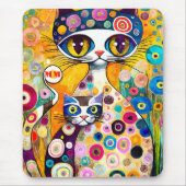 Tapis De Souris Chats abstraits cool (Devant)