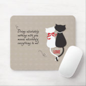 Tapis De Souris Chats amoureux (Avec souris)