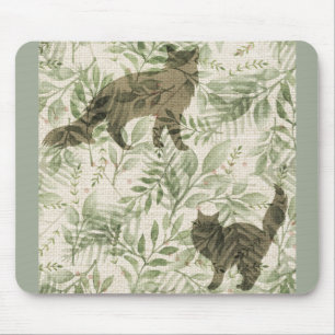 Tapis De Souris chats botaniques