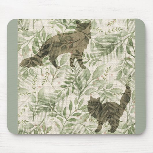 Tapis De Souris chats botaniques (Devant)