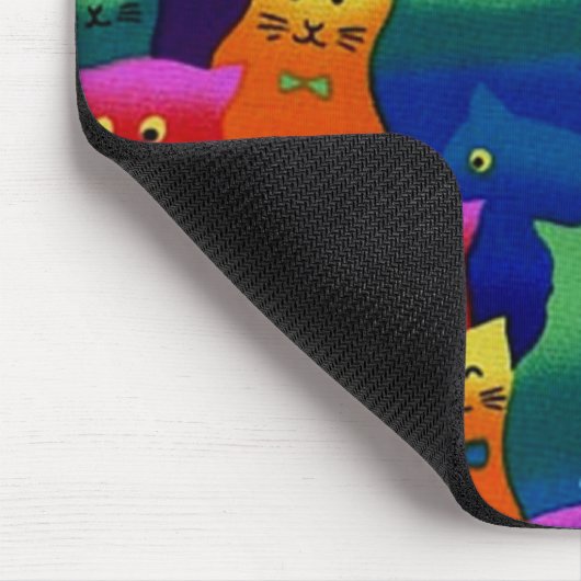 Tapis De Souris Chats colorés (Coin)