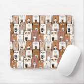 Tapis De Souris Chats cool à café Mousepad (Avec souris)