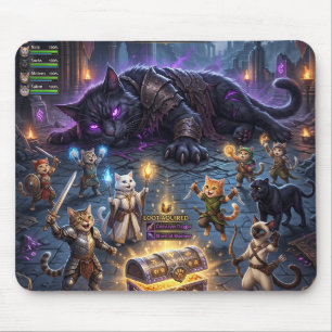 Tapis De Souris Chats de combat de boss de jeu vidéo Guild Downs B