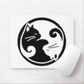 Tapis De Souris Chats de Yin Yang (Avec souris)