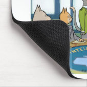 Tapis De Souris Chats Ennemi naturel drôle (Coin)