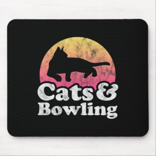 Tapis De Souris Chats Et Bowling Homme Ou Femme Chat Et Bowling