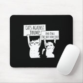 Tapis De Souris Chats Et Chiens Contre Trump (Avec souris)