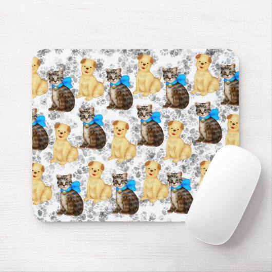 Tapis De Souris chats et dogs2 (Avec souris)