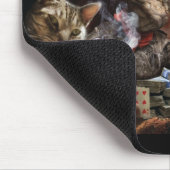 Tapis De Souris Chats jouant au poker lancer oreiller (Coin)