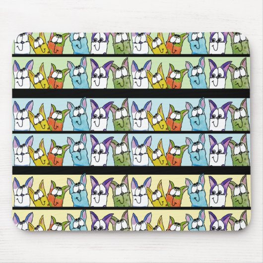 Tapis De Souris Chats Kitty Lineup Colorful (Devant)