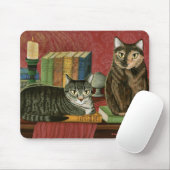 Tapis De Souris Chats littéraires classiques Poe, Dickens, art (Avec souris)