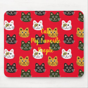 Tapis De Souris Chats Mes gens préférés