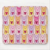 Tapis De Souris Chats mignons avec les coeurs affectueux (Devant)