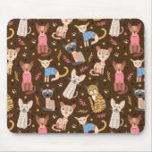 Tapis de souris Chats mignons drôles (Devant)