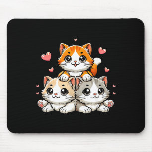 Tapis De Souris Chats mignons kawaii neko chat drôle cadeau amateu