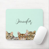Tapis De Souris Chats mignons Mousepad personnalisé (Avec souris)