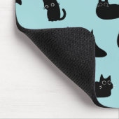 Tapis De Souris Chats noirs drôles (Coin)