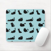 Tapis De Souris Chats noirs drôles (Avec souris)