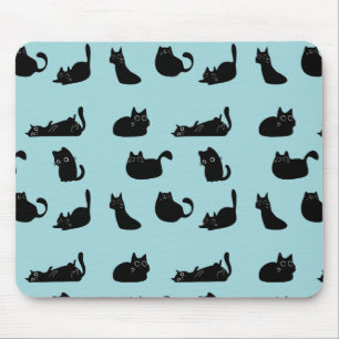 Tapis De Souris Chats noirs drôles