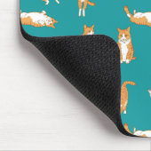 Tapis De Souris Chats orange drôles (Coin)