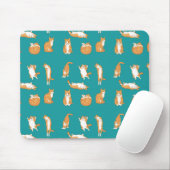Tapis De Souris Chats orange drôles (Avec souris)