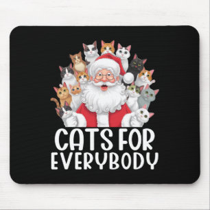 Tapis De Souris Chats pour tout le monde Noël Chat drôle de Noël S