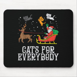 Tapis De Souris Chats pour tout le monde Noël Chat drôle Femmes Sa