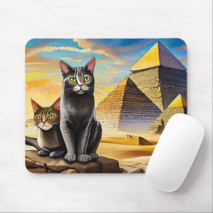 Tapis de souris Chats près des Pyramides !