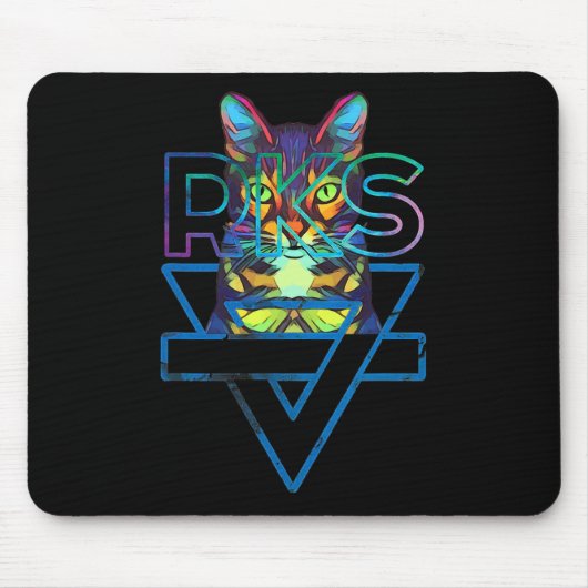 Tapis De Souris Chats Rainbow Kitten Surprise Cute Chat (Devant)
