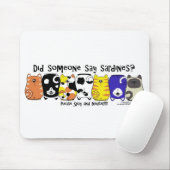 Tapis De Souris Chats Sardine (Avec souris)