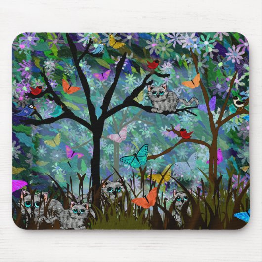 Tapis De Souris Chats sauvages (Devant)