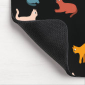 Tapis De Souris Chats sur le noir (Coin)