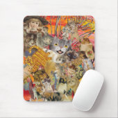 Tapis De Souris Chats un mousepad d'abondance (Avec souris)