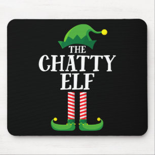 Tapis De Souris Chatty Elf Correspondance Famille Groupe Noël Fête