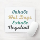 Tapis De Souris Chaud Chiens de l'inhaler Négativité (Avec souris)