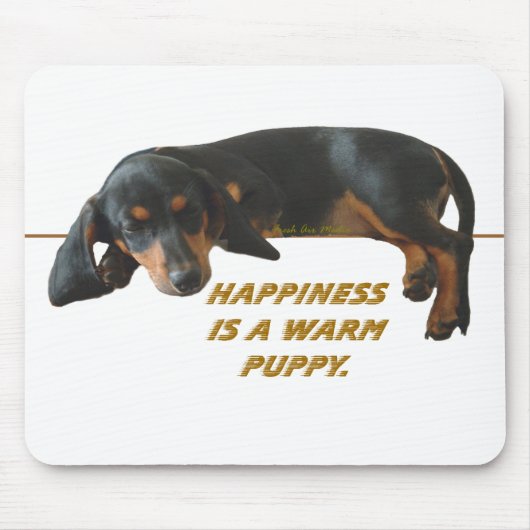 Tapis De Souris Chaud Chiot Bonheur Mouser Pad (Devant)