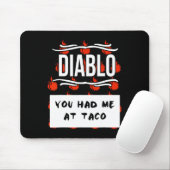 Tapis De Souris CHAUD SAUCES Groupe Halloween DIABLO SAUCE Vous M' (Avec souris)