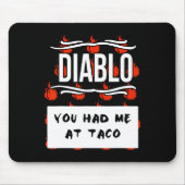 Tapis De Souris CHAUD SAUCES Groupe Halloween DIABLO SAUCE Vous M' (Devant)